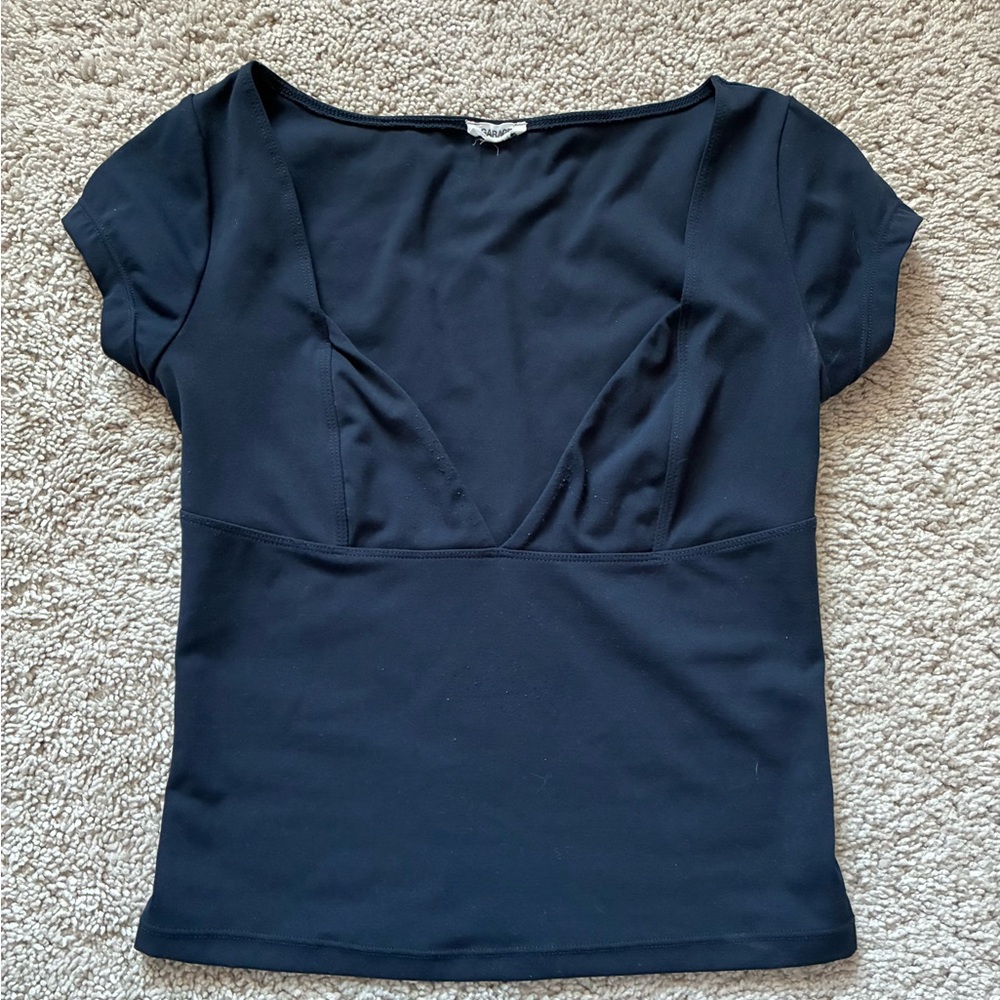 Garage Navy Blue Women's Top